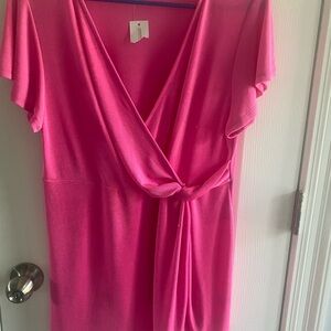 NWT Pink faux wrap top from Gilli